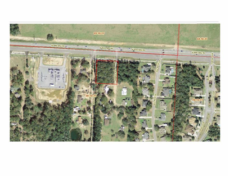 Wow!  You don't find over an acre on Nine Mile Rd for sale often!    Grab this opportunity while you can!1.17 Acres between Patrick Lane and Angyla Way-choose your access when you build!Easy access to I-10!Vacant Land, show at will