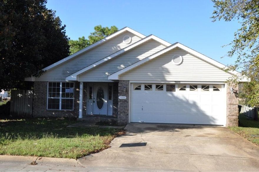 A smart buy (CHECK), close to Hurlburt Field Air Force Base (CHECK),close to beaches on Gulf of Mexico (CHECK). A deal for only $102,500 PRICELESS. This perfect home is looking for a new owner. Needs TLC but with some paint, flooring, appliances and lighting fixtures it's ideal property in a gated community with amenities including fishing, lake and pool. Perfect location approximately 4.5 miles to Hurlburt Field Air Force Facility to the East and Sugar White Beaches in Navarre to the West.