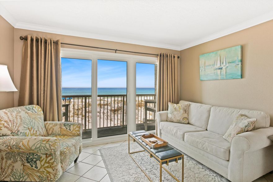 BACK ON THE MARKET AT NO FAULT TO SELLER! Don't miss out on the opportunity to own this great Gulf front studio unit at Islander Beach Resort! With $52K in rental income for 2022, this makes for the perfect investment property. The immaculate unit boasts new furnishings, granite countertops, stainless steel appliances, tile flooring, and a new sliding glass door to soak in the Gulf view. Islander Beach Resort features a Gulf front pool that is seasonally heated, deeded beach access, covered and gated parking for owners, BBQ grilling area, shuffle board, and a fitness center. This unit is being sold fully furnished and would make the perfect investment property or beach getaway!