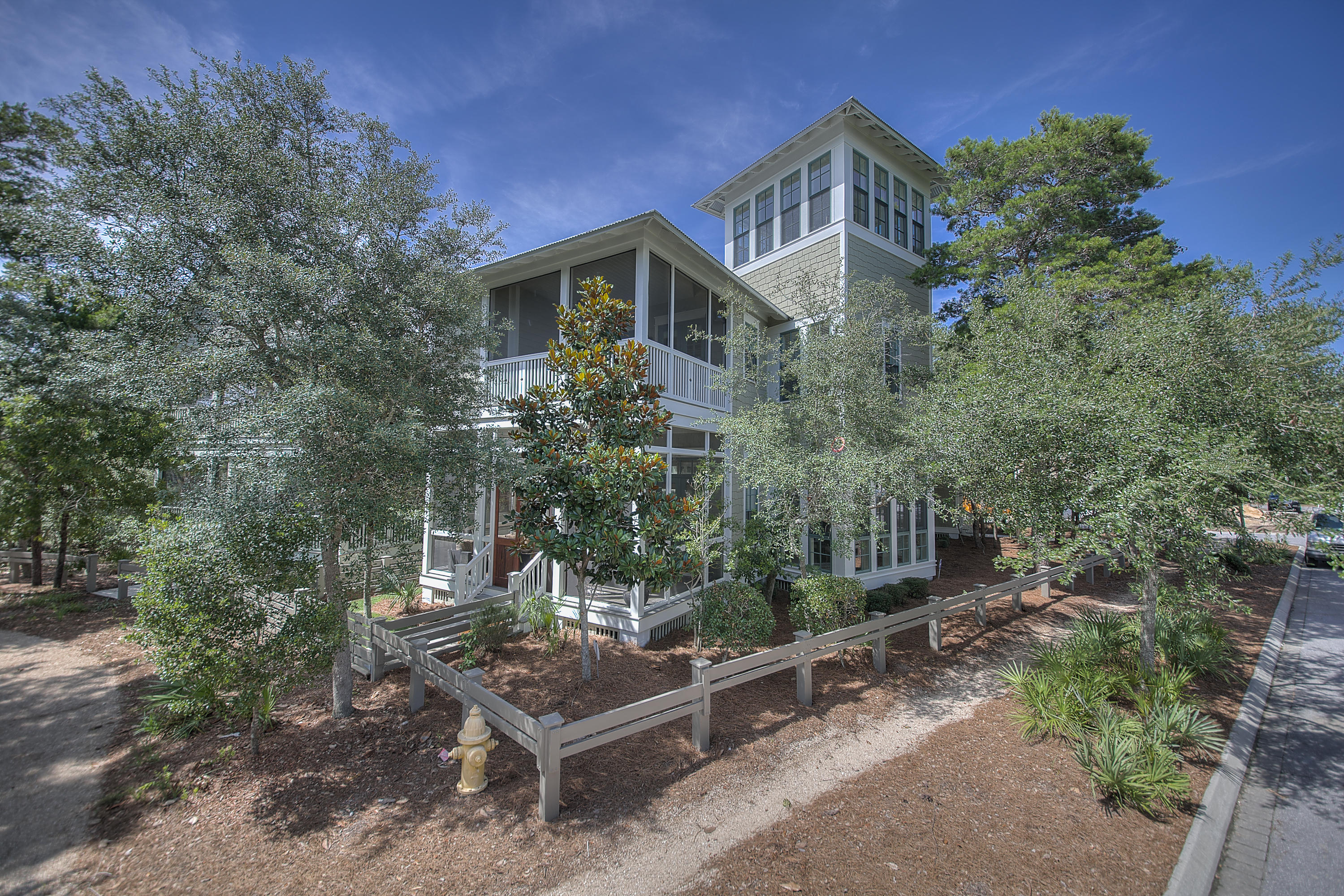Bring an offer! Stunning Fully Furnished home in Phase 3 WaterColor just reduced!! The homesite is very large and has room for a carriage house and a generous private pool with cabana area. Elegant gourmet kitchen has marble countertops, Viking Professional appliances, DUAL refrigerators, DUAL ovens and an oversized pantry. The open concept great room, dining and kitchen offers 12' ceilings, abundant windows & opens onto a large screened porch. The second floor Master suite has a gorgeous master bath, LARGE his & hers closets and private porch. This home has a one car garage with plenty of additional outdoor storage.