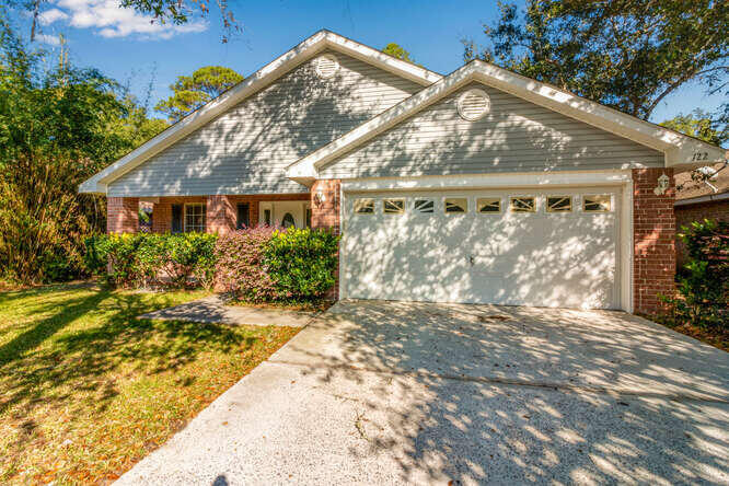 *NEW ROOF will be installed before closing* Move-in ready, updated all-brick one-level home in a quiet subdivision in Bayou Landing, located off Mack Bayou and close to the Choctawhatchee Bay! This three-bedroom, two-bath brick home features a split-bedroom floor plan. The kitchen opens to the dining room and great room with a vaulted ceiling. The master bedroom features a large walk-in closet and an en-suite bathroom with double sinks. Attached two-car garage. Freshly painted, all-new LVP flooring and refinished cabinets in the kitchen and bathrooms.  Fully fenced backyard. 5-year Select home warranty thru Jan 2027. Near the hospital, shopping, fine and casual dining, and the beautiful beaches of 30A & South Walton!