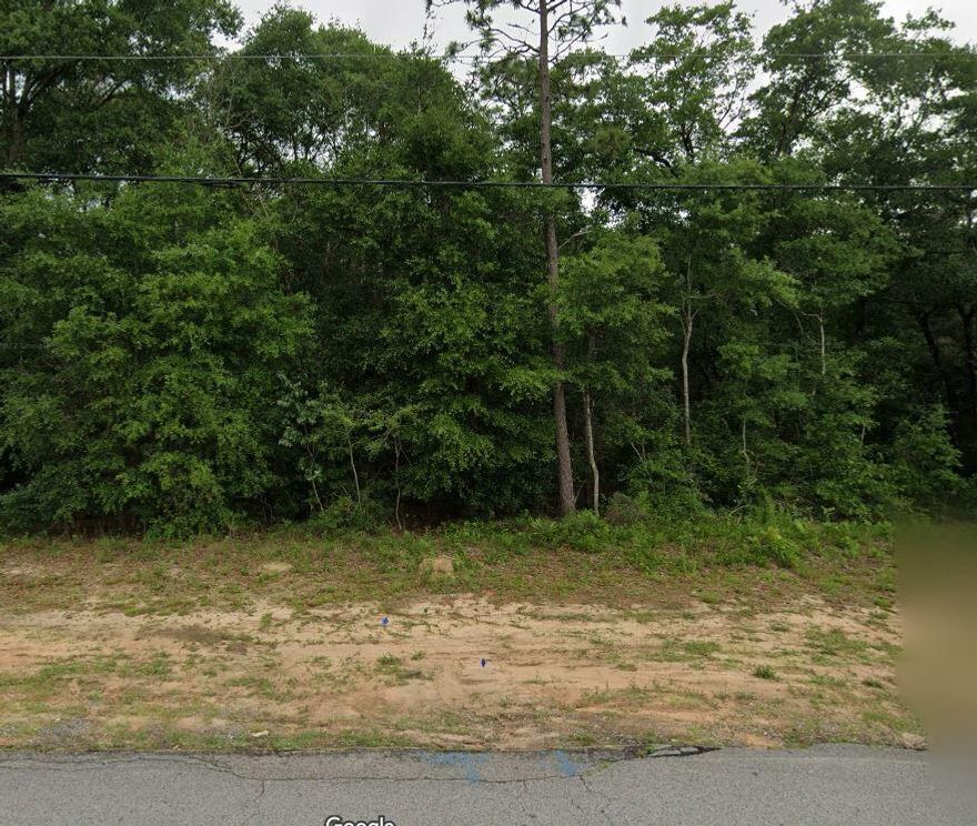 Wooded parcel with slope to rear.  Land was not on the market for sale.