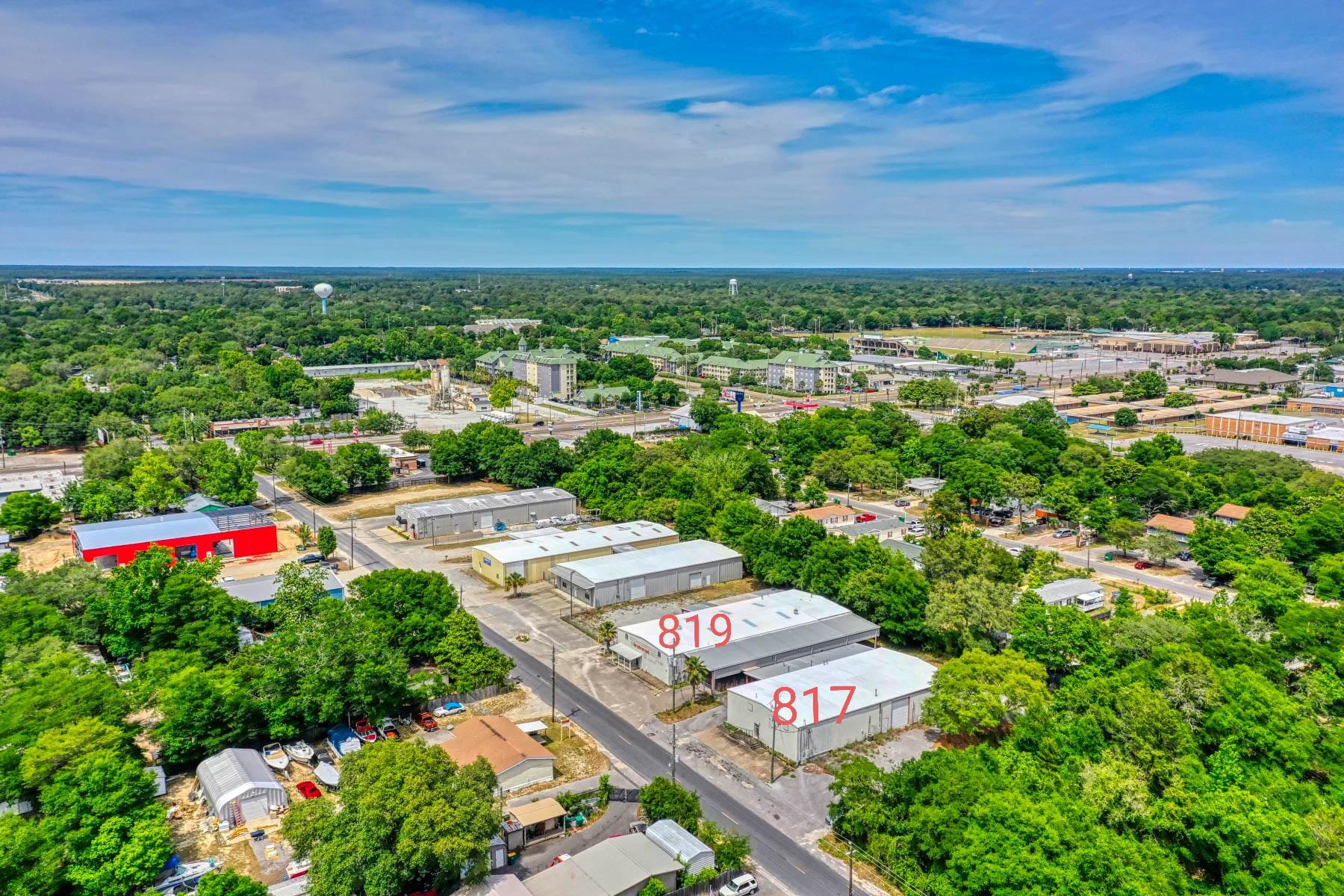 Great location- 8,790 sq.ft. 12,020 sq.ft. w/canopy. Could be used for manufacturing, packaging, processing, storage/warehouse, research & development, trade, including sheet metal providing operations conducted within the building, paint/body, etc. Building is AC/Heating throughout, flex building with retail in front skylights-5-offices, air plumbed, humidifier, 3 roll up doors.