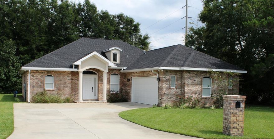 MUST SEE!!! This all brick, custom built home which is located in a cul-de-sac with tons of privacy, features a split bedroom floor plan, 10 foot ceilings, crown molding, and recessed lighting. Open floor plan with large dining area and a separate study and ceramic tile throughout this living area. Kitchen has custom cabinets, granite counter tops, breakfast bar, and stainless steel appliances. Master Suite has a huge walk-in closet, a separate walk-in shower and a whirl pool tub. All Bedrooms have wall-to-wall carpeting. Tank less Hot Water Heater System and Large yard with Sprinkler System. Buyer to verify all dimensions.