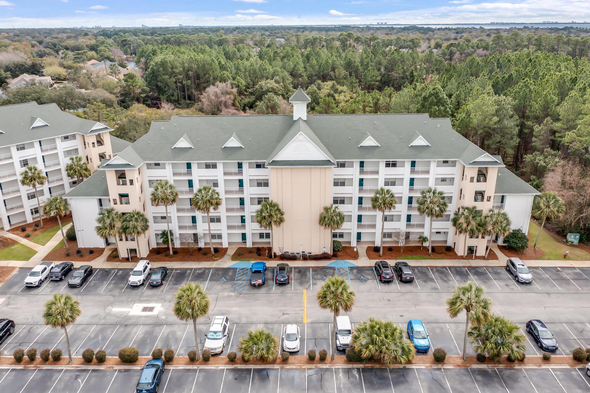 *SELLER OFFERING $5K CLOSING CREDIT* Check out this Fully Furnished & Move-In Ready Condo! Don't miss out on an amazing opportunity for this turnkey Condo, convenient to the base, shopping, restaurants, and across from the beautiful Rocky Bayou State Park! The extremely well maintained and updated 2 bed 2 bath home is ready for its new owner to move right in. It has a newer water heater, heat pump, new paint throughout, light fixtures, dishwasher, kitchen sink & faucet, washer, and all of the furnishings are in like new condition. When you walk in you have a large kitchen area to the left and a full-size washer and dryer closet to the right. The first bedroom with a full bath is also on the right. Then you have a large open living space. Off of that is your primary bedroom and bathroom. This unit has a great view from the balcony, overlooking the pool area