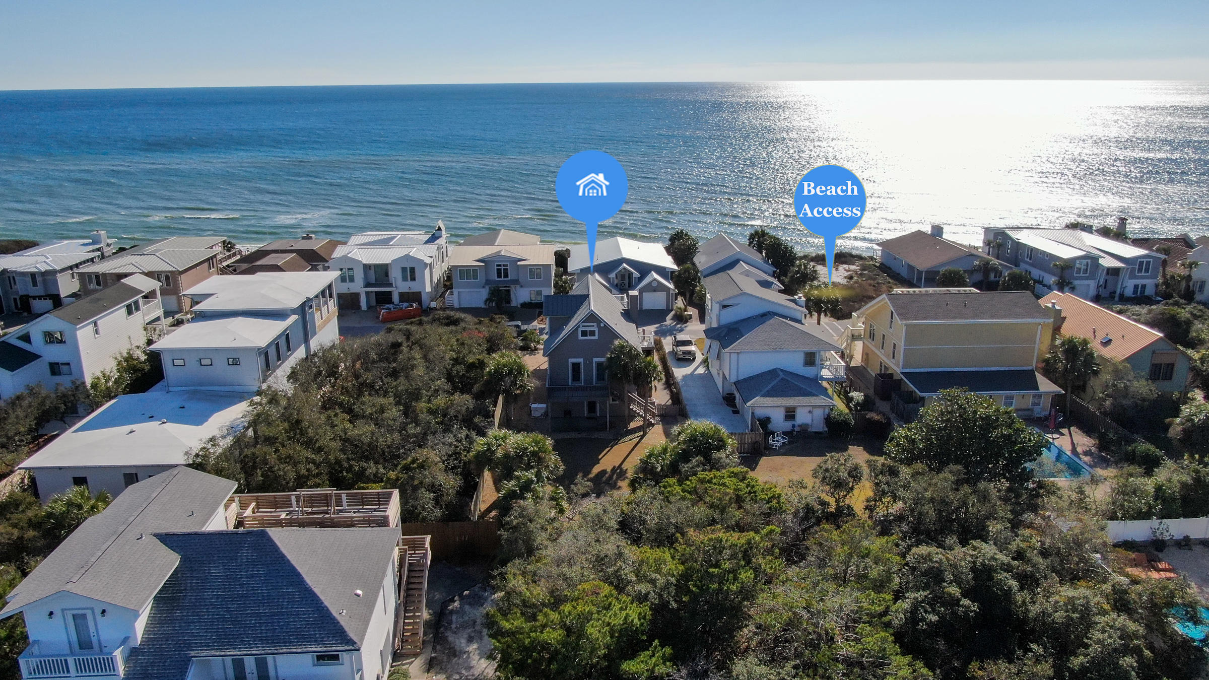 Under contract seller will accept back-up offers. IF you have been searching for a beach or permanent home in a, non rental, gated community south of 30A then 175 Sand Cliffs Drive is one you will want to see. This updated home sits one tier off the Gulf of Mexico that affords you beautiful gulf views with mere steps to the wide open beach. Located next to Alys and Rosemary Beach, you are just a bike ride to dining, shopping and entertainment. Living area is open concept with kitchen and dining area with hurricane rated sliders leading out to large balcony to enjoy the gulf breeze and views. Master bedroom also walks out to a very large balcony that has even better views of the gulf. Very large master bathroom that enhances a spacious walk in shower with sitting area. Custom