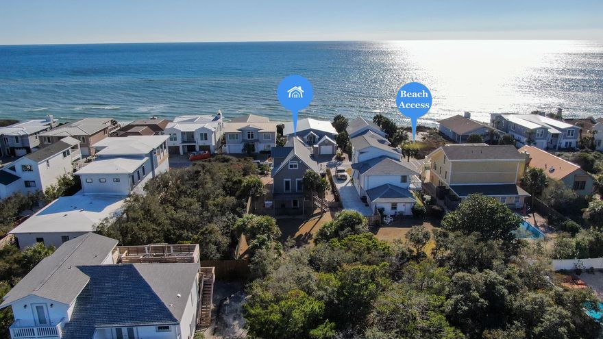 Under contract seller will accept back-up offers. IF you have been searching for a beach or permanent home in a, non rental, gated community south of 30A then 175 Sand Cliffs Drive is one you will want to see. This updated home sits one  tier off the Gulf of Mexico that affords you beautiful gulf views with mere steps to the wide open beach. Located next to Alys and Rosemary Beach, you are just a bike ride to dining, shopping and entertainment.  Living area is open concept with kitchen and dining area with hurricane rated sliders leading out to large balcony to enjoy the gulf breeze and views. Master bedroom also walks out to a very large balcony that has even better views of the gulf. Very large master bathroom that enhances a spacious walk in shower with sitting area. Custom