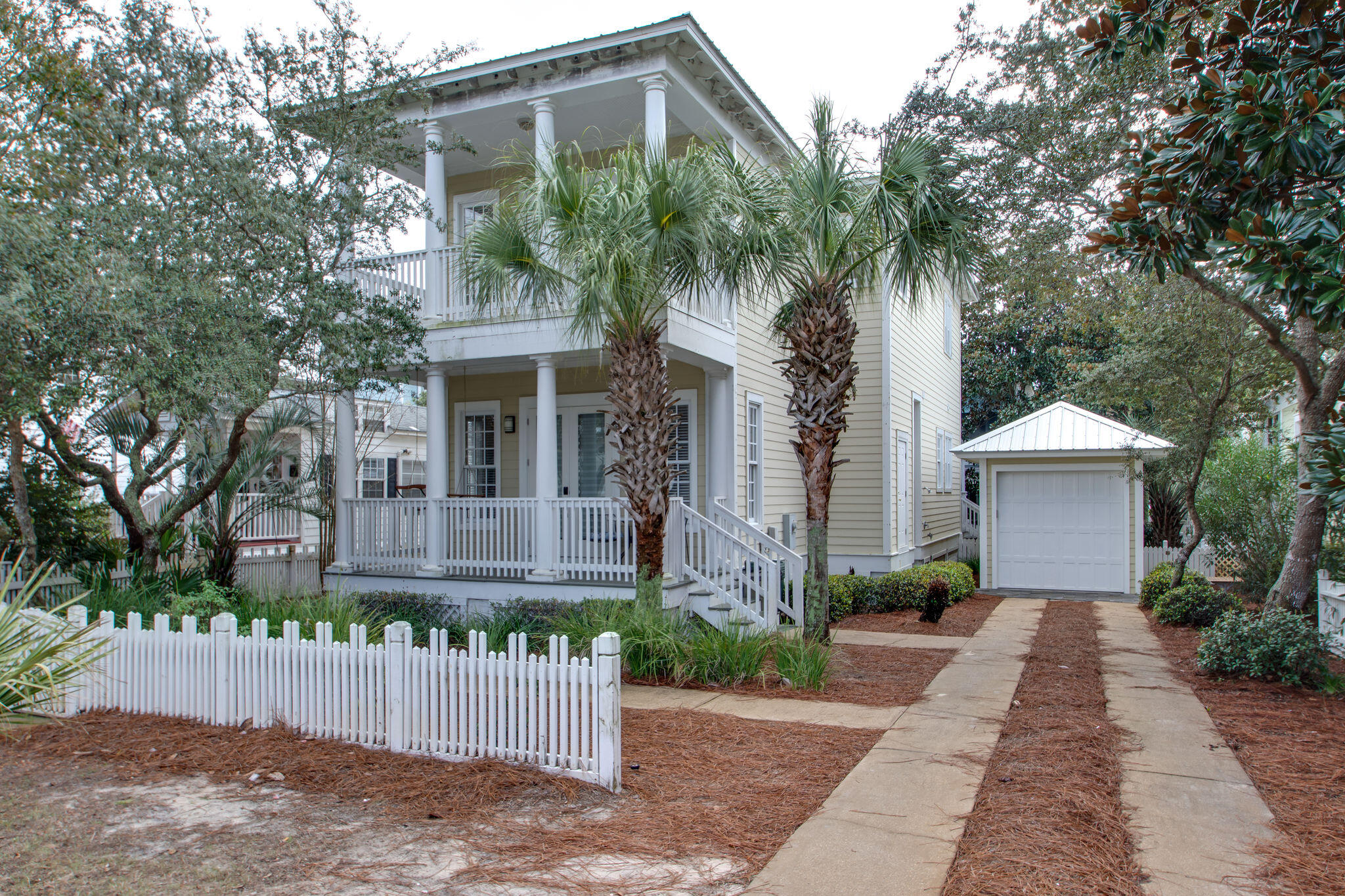 Exquisite Beach House at 67 Sarasota Street, Miramar BeachNestled in the coveted Frangista Beach community in Miramar Beach, FL, this fabulous 3-bedroom, 3-bathroom beachside retreat offers the perfect blend of comfort and investment potential. Featuring two private deeded beach entrances, just 2 minutes walk from your door, this fully furnished home includes spacious 3 huge ensuite bedrooms (almost identical) for maximum privacy and can sleep up to 13 guests comfortably The property also boasts a separate closed garage, ideal for storing water toys or using it as an extra playroom and a long driveway that can easily park a 40' RV EV charFrom the fully fenced back yard, walk a few steps to enjoy the beautiful community pool. In the backyard enjoy a fire-pit area, new grill