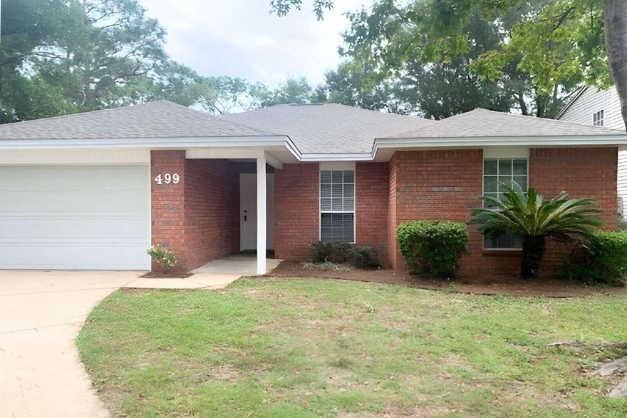 This lovely brick home is tucked away at the end of a quiet cul-de-sac, right next to the Eglin Reservation, offering both privacy and beautiful natural surroundings.Enjoy a serene setting while still being conveniently close to Hurlburt Field base, making this an ideal location for both comfort and accessibility. Sorry no pets.