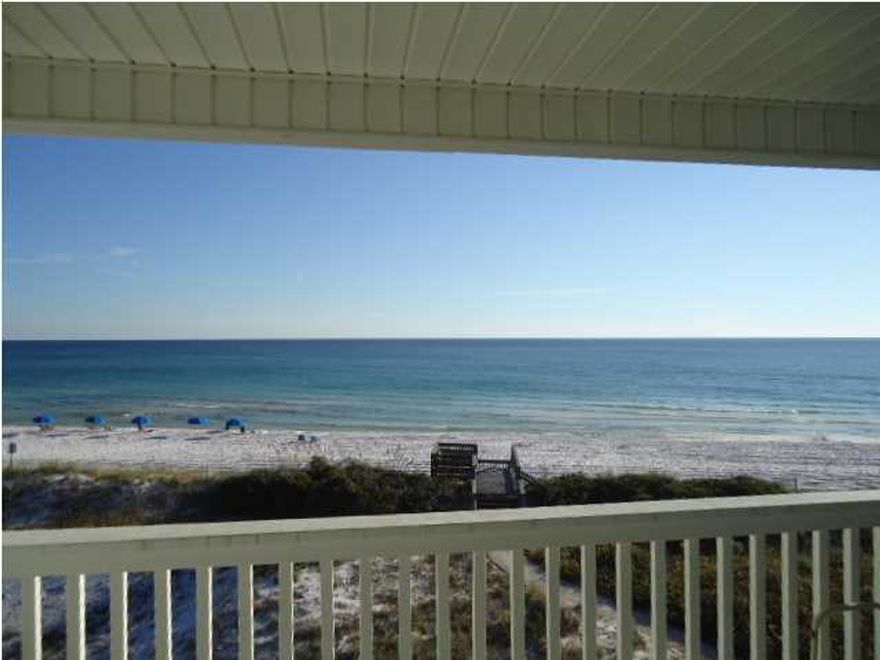 Gulf Front Townhome. this wonderful gulf front three bedroom townhome is right on the Gulf of Mexico. A view of the gulf from every balcony. Master Bedroom on third level and wonderful views of the gulf. There is a one car garage with the third bedroom and full bath on first level with an open porch which leads right to the beach access. This unit is being sold ''as is'' and totally furnished. Great rental investment or permanent living. Large parking and common area with access to neighboring pool at San Remo's Condo. The best of everything right here in Seahaunts Townhomes.