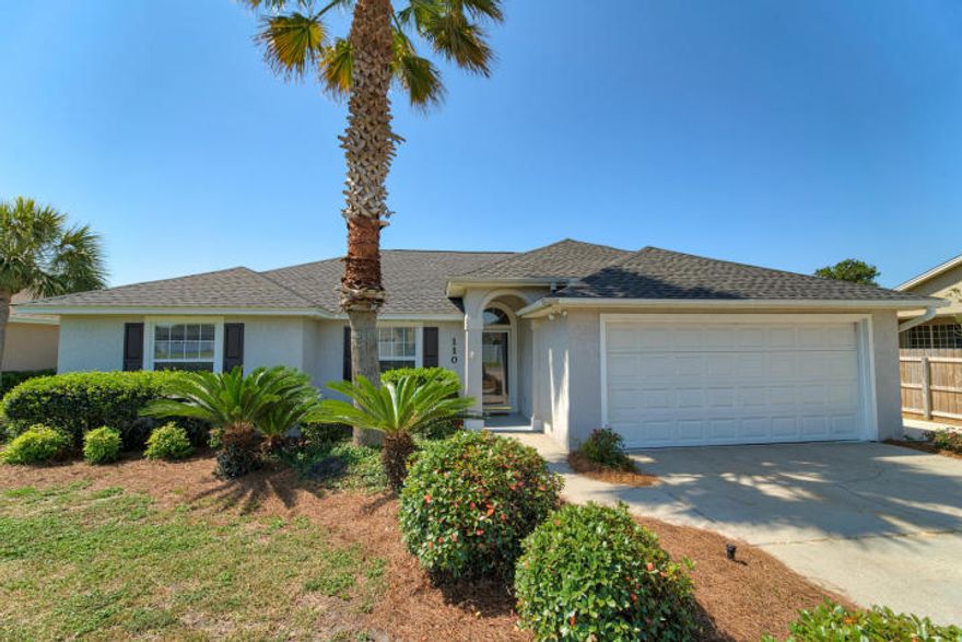 Beach living at it's best! This sweet patio home is located in one of my favorite west-end, beach communities called Summer Breeze. This home has some wonderful features which include a naturally light & airy living area with high ceilings and fabulous crown molding. This home also has a wonderful split bedroom floor plan & other great features including a large covered patio overlooking the totally fenced in back yard. There is an additional parking slab (perfect for company), a two car garage, a NEW ROOF, and a NEW HVAC SYSTEM! Let's talk a bit more about Summer Breeze. It is a golf cart friendly community with two entrances. One is across the street from the GULF. The other is off Back Beach Rd. This home is only a few minutes from Pier Park, 30A and the airport. Great Home! Come see!