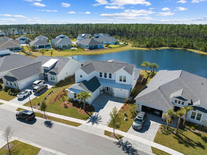 Discover the serenity of 30A, far from the tourist hustle and bustle.  This property is graced with a lakefront location, enhancing its scenic allure and providing wide-ranging views of the tranquil waters. Nestled in a secure, gated community just 5 minutes from Rosemary and Alys Beach, it offers convenience to the delightful shops and restaurants along 30A. Yet, it provides the luxury of seclusion in a well-established community focused on long-term residents, with no short-term rental properties. This thoughtfully designed home requires minimal maintenance, making it a perfect retreat for families needing space or grandparents hosting loved ones.
