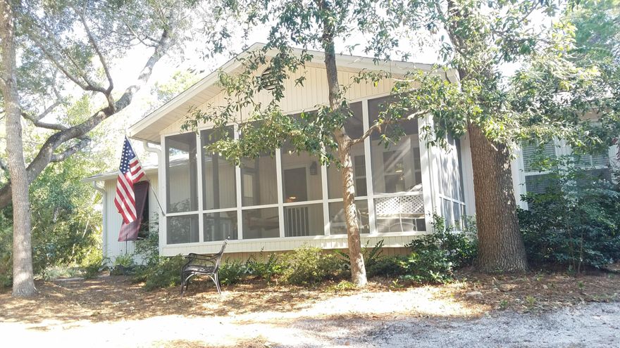 Enjoy the beach lifestyle from this quaint 3bd / 2ba, 1745sq ft, beach cottage, situated on a quarter-acre lot, located only 2.5 blocks to the public beach and Seaside, where you can shop, dine and enjoy entertainment. Open floor plan for living, dining and kitchen. Master suite includes a bonus den. This well-maintained home makes the perfect Seagrove beach cottage. Seagrove includes a mix of full-time residence, second-homes, and vacation rental homes. 24 hr advanced showing notice requested.