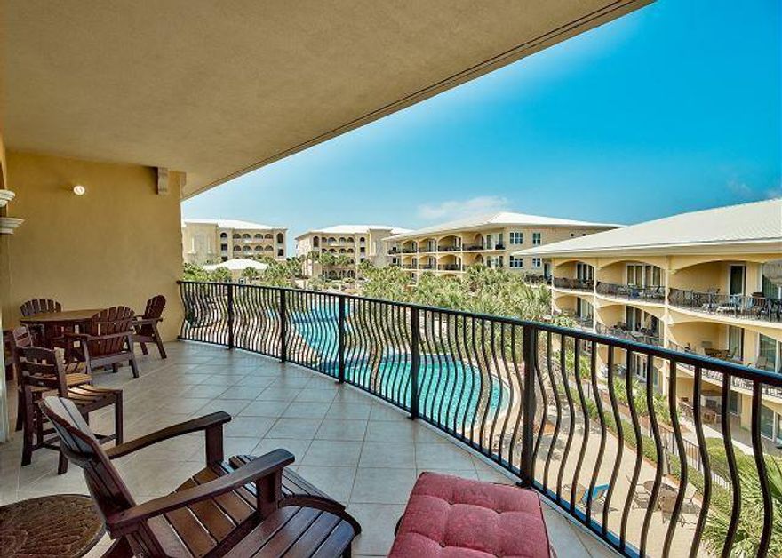 This impressive top floor end unit condo in Adagio is designed for the ultimate beach lifestyle. Located in a prime Gulf-front community in unspoiled Blue Mountain Beach, the complex includes a 8000 Sq Ft Tri Level pool with Fountain and 15-foot diameter hot tub. Adagio has a Gulf Front pool that is heated during the off season. There's an on-site fitness room with state-of-the-art treadmills and weight training equipment, and direct access onto the stunning white sandy beach. New luxury vinyl flooring in all 3 bedrooms and many updated appliances. The kitchen features rich wood cabinets and a full range of stainless appliances beneath cool mottled granite counter-tops.