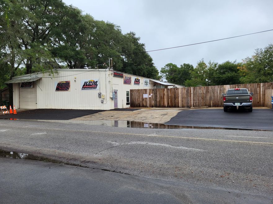Seller financing available on this 7,440 sqft Warehouse/office in NW section of Fort Walton Beach near hospital and between Hurlburt and Eglin Air Force Base. Has natural gas and 3 phase power to the building. Has four rollup doors with one 12'x12' on front of building and 3 on side of building with two being 16' wide x 12' high and the other 14' wide x 11'6' high.  Has recessed pit to work on vehicle.  Warehouse area is climate controlled.  2nd floor storage above the office arear.  One restroom and another stubbed out for future restroom. All metal building. Property is fenced.  Do not disturb the existing tenant who is on a month to month tenancy. Call to set up an appointment to see.