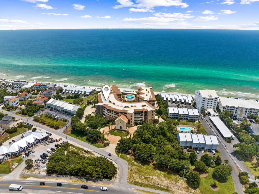 Indulge in refined coastal living at Bella Vita, a premier Gulf-front residence located along the iconic Scenic 30A. Perched atop one of the area's highest elevations, this exclusive gated community spans six acres and offers 365 feet of immaculate private beachfront.Step onto your expansive private veranda to take in unobstructed Gulf views, or unwind by the beautifully landscaped courtyard featuring cascading fountains, lush gardens, and multiple pools--all perfectly positioned for stunning sunsets.This beautifully updated condo features brand-new flooring throughout, fresh interior paint, and all-new windows and doors, blending modern style with timeless elegance. Residents enjoy an array of upscale amenities, including a gated entrance, brick-paved walkways, secure garage parking, abundant storage, and a state-of-the-art fitness center.

The Grand Hall invites gatherings and quiet moments alike, offering plush seating, a full kitchen, library, and outdoor patio. On-site maintenance and a dedicated HOA manager ensure a seamless living experience.

Bella Vita offers the perfect blend of luxury, privacy, and coastal charman exceptional opportunity to own in one of 30A's most sought-after communities.