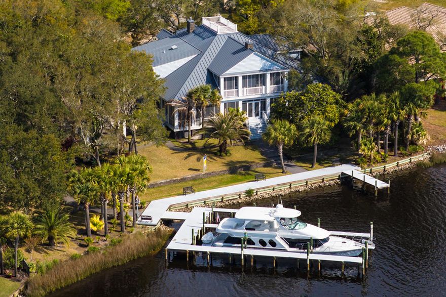SHARPLY REDUCED ON 12/30/14! A magnificent waterfront estate with deep-water moorage, this beautiful property seamlessly blends southern charm and stunning elegance. Enjoy over 200 feet of water frontage on sparkling Indian Bayou, just off Choctawhatchee Bay and with easy access to the Gulf of Mexico and all of Florida's beautiful Emerald Coast. The elegant main house and charming guest cottage are nestled between mature live oaks, magnolias, azaleas, and gracious palms. Inside, custom art deco furnishings and fixtures add glamour to the relaxed Florida lifestyle provided by the exceptional setting. Beautiful prefinished select maple flooring gives is the perfect stage for the main house living areas.