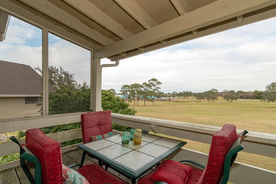 Completely remodeled 2BR/2BA, 1,110SF, fully furnished condo with amazing views of the golf course & lakes. Upgraded kitchen featuring granite countertops, tile backsplash, & stainless appliances. The living & dining areas have vaulted ceilings & balcony access. New Shiplap, New Roof, New AC are just a few of the upgrades. The master suite features a private bath with granite countertops, shower, & two large closets. There is also a nice-sized 2nd bedroom, full hallway bath, full-sized washer/dryer & outside owners' storage. This condo will sleep 6 and would make a great investment property. Seascape offer amazing amenities include shopping, golf, tennis, community pool, & gulf access. Don't miss this amazing opportunity!!!!!!