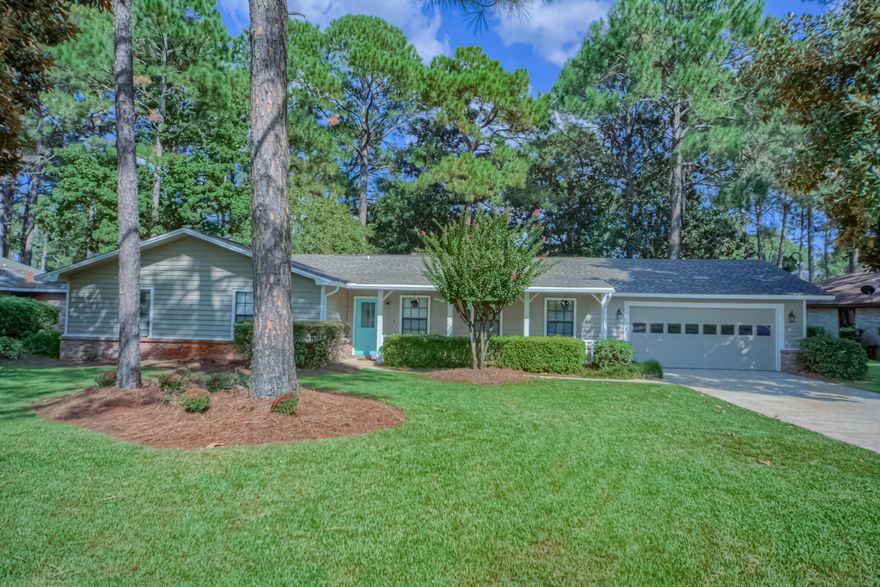 Could it be true? Is there a beautiful four bedroom/ two and a half bathroom, one-story home available in the heart of Bluewater WITH upgrades for under $400K?? Yes there is and it checks all the boxes! New flooring throughout (Vinyl plank)  check! Updated kitchen ( QUARTZ countertops!)  Check! Updated bathrooms  Check! New roof (2017)- Check! Bring your clients because this one will not last long. 1227 Chantilly Circle is located right in the heart of Bluewater just a short walk to the clubhouse/golf course, tennis and one of four community pools. . You have views of the golf course along the back of the house and a view of the community lake along the front. Huge open floor plan in the beautifully updated kitchen, family room, breakfast nook perfect for entertaining family and friends. Spacious bedrooms all with neutral colors. Gorgeous brick fireplace. Large master suite with updated bathroom sinks (MARBLE countertops), incredible shower and flooring. Updated guest bathroom (QUARTZ countertops!) and updated half bath located right off the kitchen. Fresh exterior paint and landscaping. Formal living room with adjacent formal dining room/office/kid's playroom. WOW!