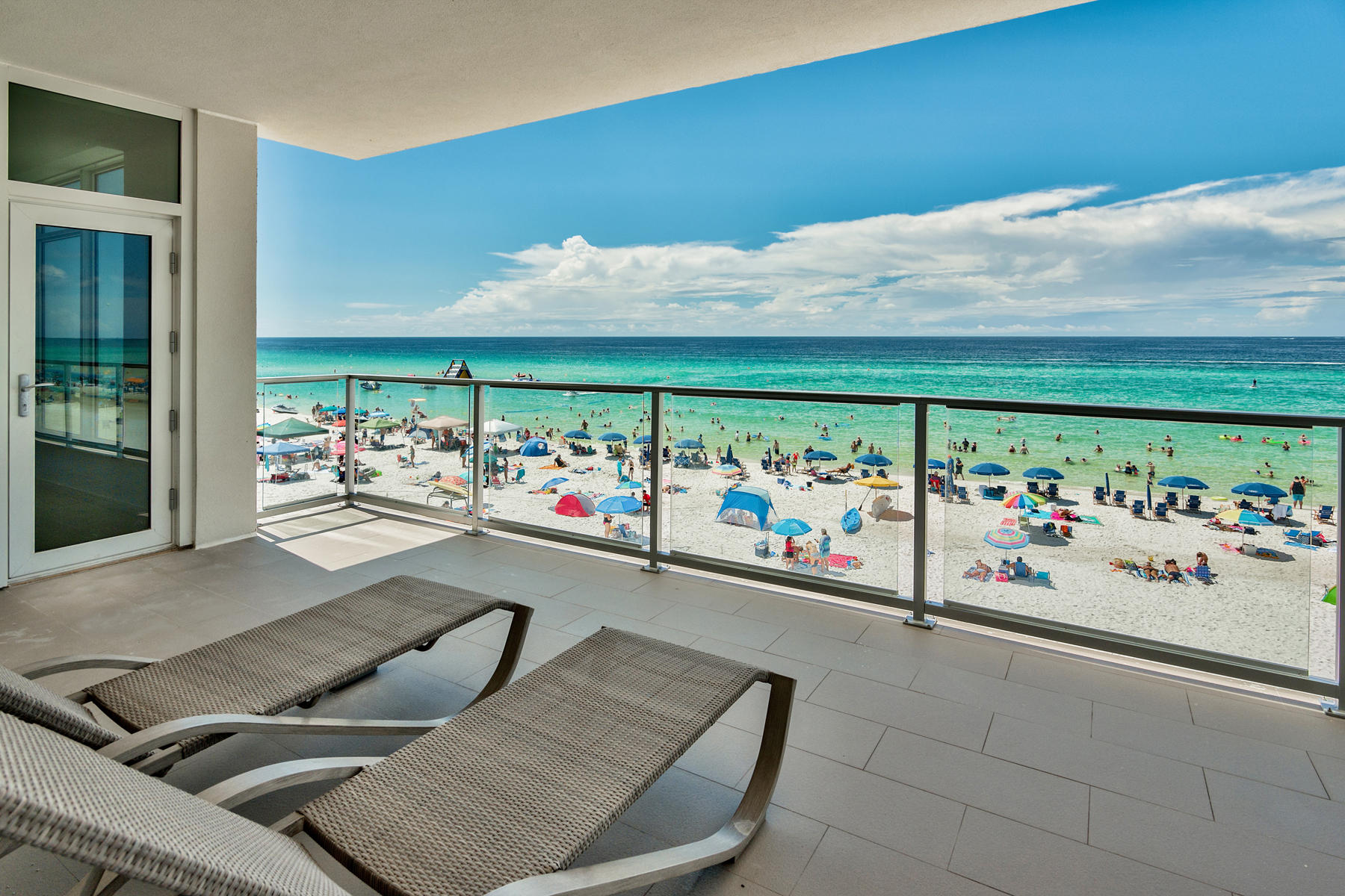 1900 Ninety Eight is Destin, Florida's first Gulf front condominium developed since 2007. Each exquisitely designed luxury residence features a panoramic view of the Gulf of Mexico from its private, 12-foot deep balcony equipped with an electric grill. The open plan with clean, flowing lines invites beams of natural light inside through an expansive wall of windows. Interior design elements that include custom cabinetry, marble and quartz countertops, Thermador kitchen appliances and porcelain stone floor tile makes this three bedroom, three bath residence truly incredible. Amenities include a rooftop pool, spa, fire pit & state of the art fitness center, along with gated entry, heated and cooled elevator and lobby areas and two levels of parking beneath the residences.