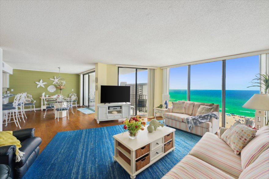 Looking for a vacation get-a-way or an investment property? Look no further, this 2-bedroom, fully furnished, gulf front condo has never been on a short-term rental program and is available to be shown with little notice. The moment you walk through the door you will be greeted by the stunning gulf views in this 11th floor unit. Well cared for and loved for many years by an original owner. Highly sought after in Tower 1, this is currently the only 2 bedroom available. Don't miss the opportunity to call it yours!