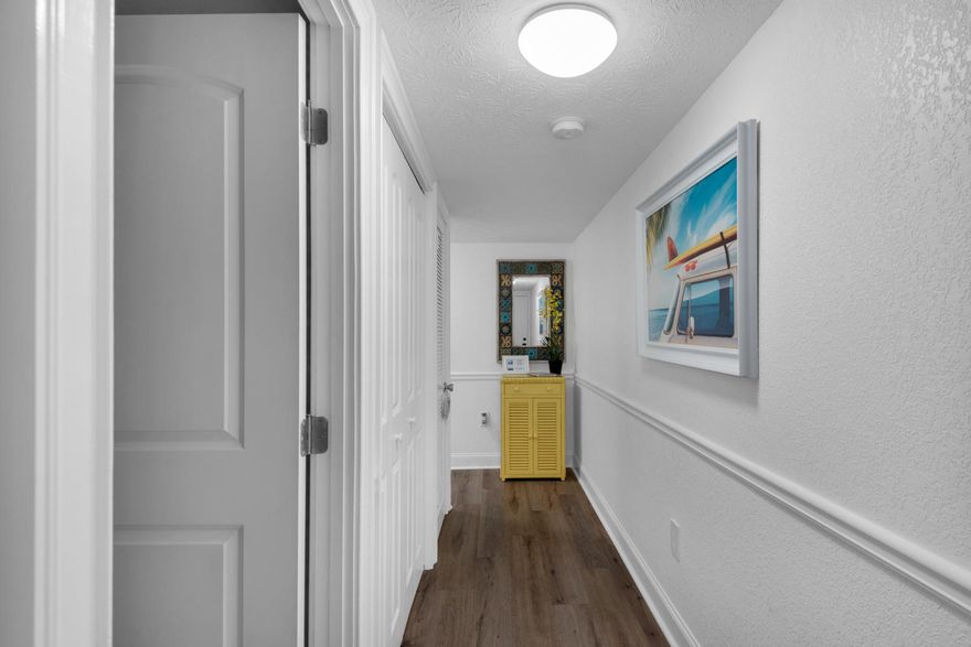 Looking for a low density, gulf front condo with great amenities and at a great price? You just found it! This 1 bedroom, 2 bath condo also boasts a BUNK ROOM for added sleeping space. Located in Mariner East, this property is on the quieter, eastern end of Thomas Drive. This condo has recently been completely updated from top to bottom, including new flooring, new cabinetry and vanities in the bathrooms and custom tile showers. The kitchen also boasts new cabinets, countertops, new appliances and a subway tiled backsplash. Step out the sliding door onto your covered patio to enjoy the gorgeous gulf views or head over to the heated pool and take a swim! This truly is a turn key property ready for a new owner, in an awesome complex. Call today to see this gem!