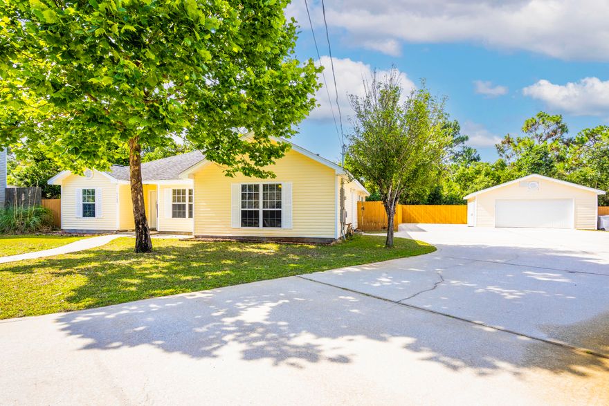 **$5000 credit to buyer towards rate buydown or closing costs!**    Great house located on a quiet cul-de-sac backing up to woods. This home has a split floor plan and offers plenty of room with functional space. The A/C and furnace are new and nearly every light switch has been replaced with a smart unit. New paddle fans have been installed in almost every room too. The detached oversized garage with an upgraded workbench and lighting will make any project a breeze. The garage breaker has been upgraded to 200 amp which can support a Tesla/electric car charging and RV.