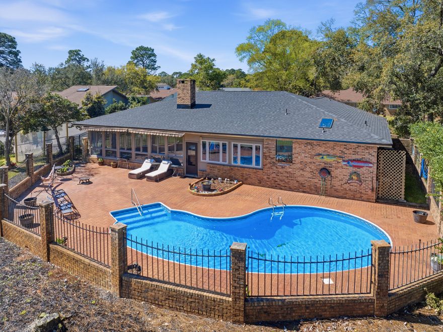 Enjoy the best of Florida living in this beautiful home in Bluewater Bay! The backyard is a private retreat featuring a sparkling in-ground pool and enclosed patio, perfect for relaxing or entertaining year-round. The spacious layout offers comfortable living areas with great natural light and easy access to the outdoor living space. Whether you're enjoying a quiet morning coffee on the screened patio or hosting friends poolside, this home is designed for the Florida lifestyle. Conveniently located near Eglin AFB, top-rated schools, shopping, dining. and golf. Bluewater Bay offers three pools, pickle ball, tennis and a marina. Updates include a new roof in 2024 and new pool liner in 2024