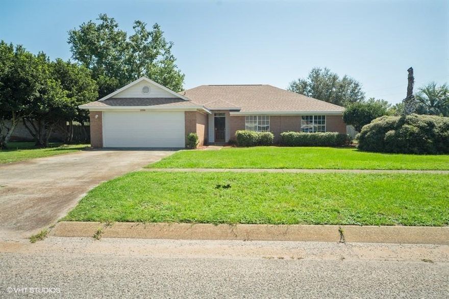REO. UPDATED Brick Home on a large corner lot in Orion Lake Subdivision. Located in a Quiet Cul-De-Sac, just minutes from Hurlburt Field, this home offers a spacious floor plan with the following seller updates: FRESHLY PAINTED INTERIOR, NEW ROOF, NEW HVAC SYSTEM, NEW APPLIANCES, NEW CARPET, & MORE! Home features a Great Room with Cathedral Ceilings, Plant Ledges, Fireplace, Bright and roomy kitchen with plenty of cabinet space and an Island for extra surface area, tiled floors, pantry and a separate breakfast nook! Large Master Suite with tiled master bath that has a double vanity and a large walk in closet. Large fenced backyard with a screen room and a storage shed. Call for more information!