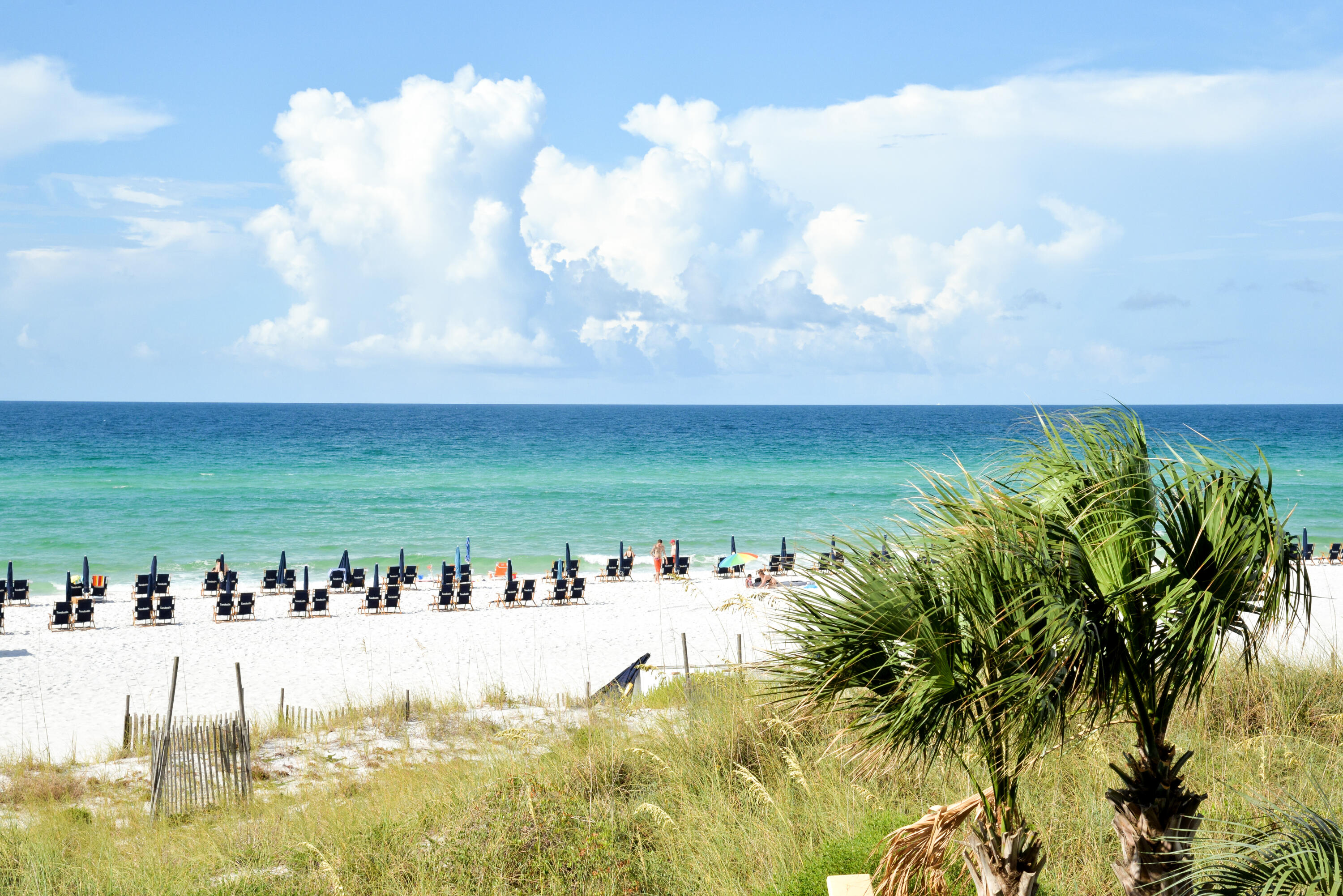 Stunning gulf views from this spaciouos 3 BR, 3 BA end unit. Great for short term rental, long term, or full time residence. Enjoy amenities of pools, panoramic beach, fitness center, pickle ball and tennis courts, event room and reception areas. All furnishings remain. Wonderful Okaloosa Island location.