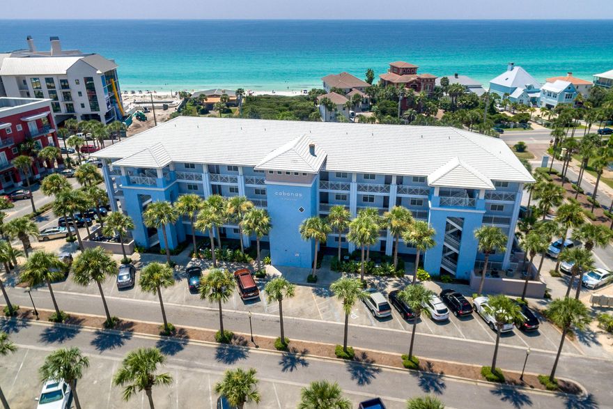 Ideal as a beach home, retirement property or income generator, this well-located 1 bed, 1.5 bath condo at Gulf Place has much to offer. Well-designed with refreshed decor, it boasts pleasing Gulf and pool views and can easily accommodate family or friends with its hallway bunk beds. The open plan living room and fully fitted kitchen enjoy natural light and a feeling of space is accentuated throughout. There's space for a dining table for casual nights in. Comfy sofa seating invites you to put your feet up and watch TV while refreshing sea breezes waft gently in through open patio doors. The balcony is perfect for a quiet read, or sunset margaritas. Experience shopping and al fresco dining at the charming Gulf Place Town Center, live concerts in the amphitheater, paved walking trails, and events at the Artists Colony. Pick up fresh seafood and steaks and make use of the BBQ grills for easy entertaining. Challenge friends and guests to tennis and shuffleboard or spend happy beach days swimming and sunbathing with deeded beach access at this quieter west end of 30A.