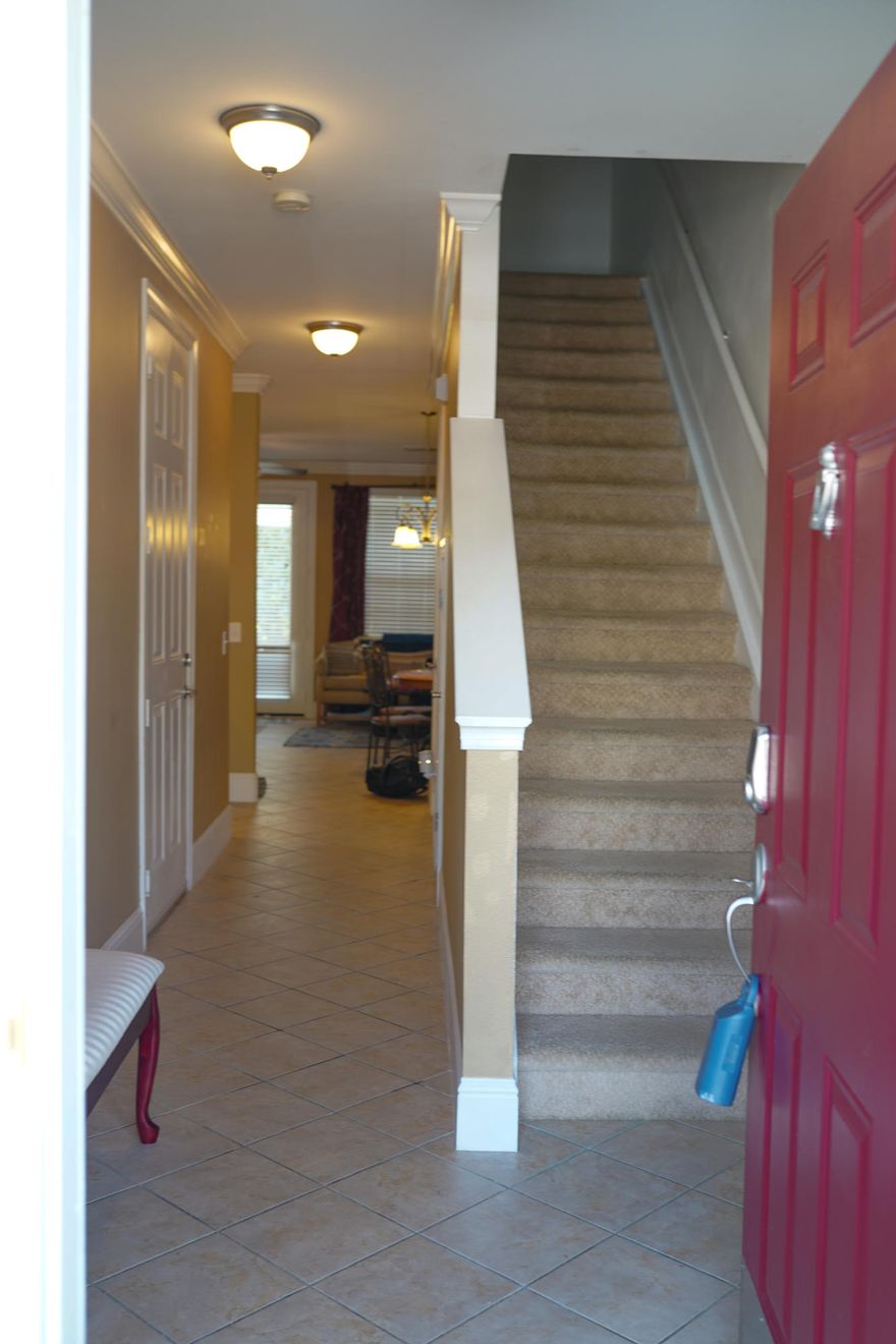 Immaculate town home conveniently located close to shops, restaurants, and the beach. This gem offers an open concept floor plan on the main living area featuring a large and open kitchen adorned by custom cabinetry and granite counter tops. The first floor also offers extensive tile and a 1/2 bath. Upstairs you will find 3 bedrooms and 2 full baths. The master and one guest bedroom live extremely large while the 3rd bedroom is a great setting for a home office. These rarely become available,