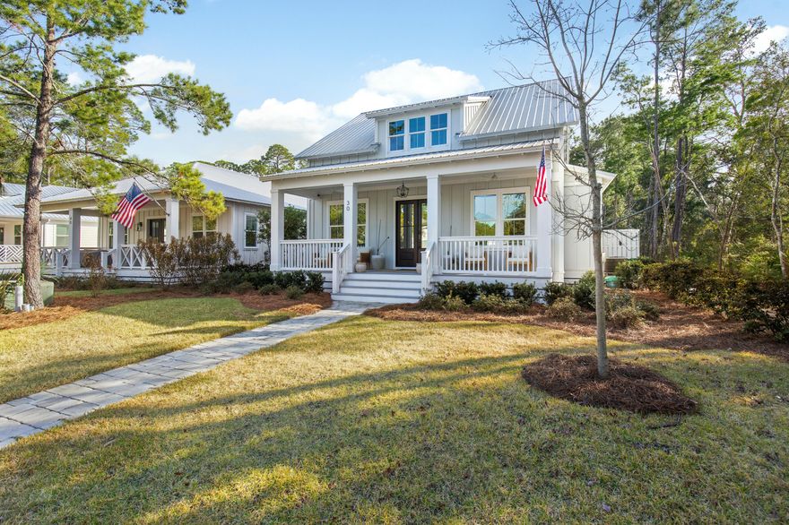 Must-See Coastal Retreat in Grayton Bayou! A Coastal Gem You Can't Miss! Stunning Home + Private Carriage House. Welcome to 30 Devlieg Avenue, a stunning, custom-designed 3-bedroom, 3-bathroom home with a detached carriage house, nestled in the charming Grayton Bayou community. This beauty has it all--soaring ceilings, high-end finishes, and thoughtful details throughout!  Step inside, and you'll instantly fall in love with the light, open, and airy living space. High ceilings and beautiful wood beams make the space feel expansive, while top-of-the-line finishes create an elegant yet comfortable vibe. The chef's kitchen is a dream, featuring quartz countertops, sleek shaker-style cabinetry, and premium Viking appliances--no expense spared! The main home boasts a serene master suite with a spa-like ensuite, dual vanities, a spacious walk-in shower, and a generous closet. A gorgeous guest suite provides a perfect retreat for family or visitors. The second bedroom is a dream, featuring custom-built bunk beds that maximize space without sacrificing style. Designed with beauty and functionality in mind, it's perfect for guests, kids, or cozy lounging. Outside, a private courtyard oasis awaitscalm, quiet, and beautifully landscaped. Enjoy evenings by the fire pit, host friends on the inviting back porch, or rinse off in the outdoor shower after a beach day.  The detached carriage house offers even more flexibilityan open-concept space with a full bath and walk-in closet, currently set up with two queen beds, a cozy seating area, and a kitchenette. Whether used as a guest retreat, home office, or additional entertaining space, it's a perfect extension of the home.
The oversized two-car garage is another standout feature, with Epoxy flooring and extra space for a workshop or home gym. Ample parking ensures room for vehicles, a boat, or a golf cart!
BONUS: Don't miss the huge untapped attic spaceready for future expansion or additional storage!
Located just minutes from Grayton Beach and all of 30A, Grayton Bayou offers a neighborhood pool, spa, and a community fishing dockperfect for embracing the Santa Rosa Beach lifestyle.
This meticulously maintained coastal retreat is truly a must-seedon't miss out! Call today to schedule your private showing!