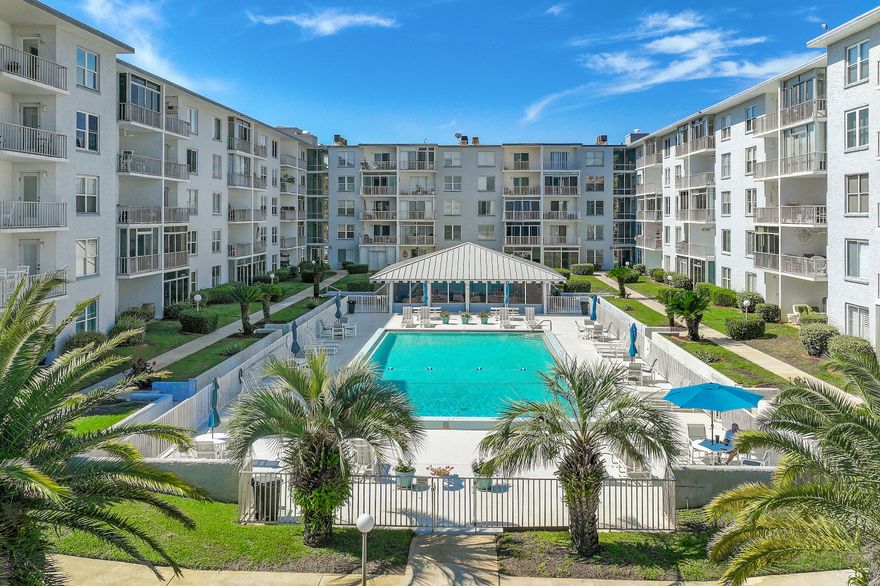 Bayfront living with a boat slip--an opportunity that rarely comes available. This beautifully updated first-floor 1BR/1BA condo in Destin is fully remodeled with brand new appliances, new kitchen counters,  new floors, new bathroom vanity, new toilet,  and ready for immediate enjoyment. The unit includes a deeded boat slip with lift, a highly sought-after feature limited to only a small number of owners within the community. If boating isn't in your plans, the slip may be sold to another resident, adding flexibility and investment potential. The enclosed porch adds valuable extra living space and offers easy walk-out access to the parking area, eliminating the need for stairs or elevators. A private storage unit is also included for added convenience.  HVAC and water heater are approx. 5 years old! 
Residents enjoy access to a large community pool, generous parking, and a community room. Centrally located, this condo places you close to the new Publix, post office, Destin's renowned fishing harbor, and the area's iconic sugar-white beachesbringing the best of coastal living right to your doorstep.