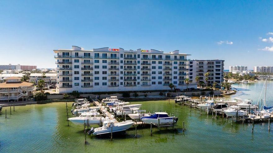 BACK ON MARKET NO FAULT OF SELLRS!!Stunning Harbor-View Condo with Modern AmenitiesDiscover coastal living in this 2-bedroom, 2-bath condo in the prestigious Harbor Lights gated community in Destin Harbor. Enjoy breathtaking water views, spacious bedrooms, updated bathrooms, and plantation shutters. The open-concept living area features updated cabinets, stainless steel appliances, and granite countertops. Relax on your private balcony with serene harbor views.Amenities include a community room with a pool table and foosball table, a community pool, saunas, and a fully-equipped fitness center. This no short-term rental building ensures a peaceful environment. Take the water taxi to local restaurants and nightlife. Too many updates to mention - a must see