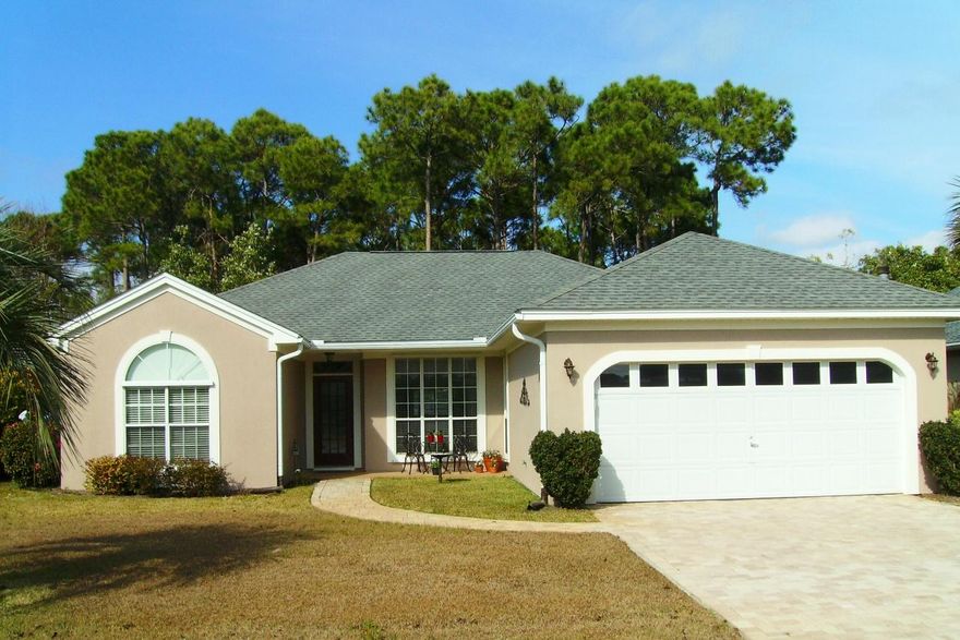 Looking for the WOW factor in a Bayside community home? This home is like new and ready to move into. The home offers a split floor plan with 3 bedroom and 2 baths. Property backs up to the natural preserve, which means ''Privacy and No Neighbors'' in your back yard! Kitchen has been recently remodeled with new cabinets, granite counter tops and can lighting. All appliances remain including washer and dryer.Master bath offers a sky light, walk in shower and was recently remodeled. New carpet, blinds and paint rounds out the two additional bedrooms. Other recent replacements include: roof, HVAC, appliances, bamboo flooring and carpet through out, lighting fixtures with ceiling fans, recently painted inside, outside of home was painted with elastomeric paint plus garage door opener.