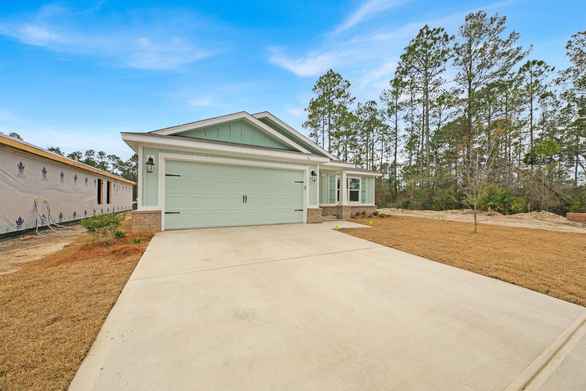 Cute New construction cottage with 4 Bedroom, 2 Bath, 2 Car Garage, front and back porches totaling 1769 Square Feet all on one level. This home is conveniently located in new subdivision of Riverwalk that is located south of 20 in Freeport within 1/2 mile of Freeport Publix and shopping center. Convenient to the beaches for work and play! Taking Backups.