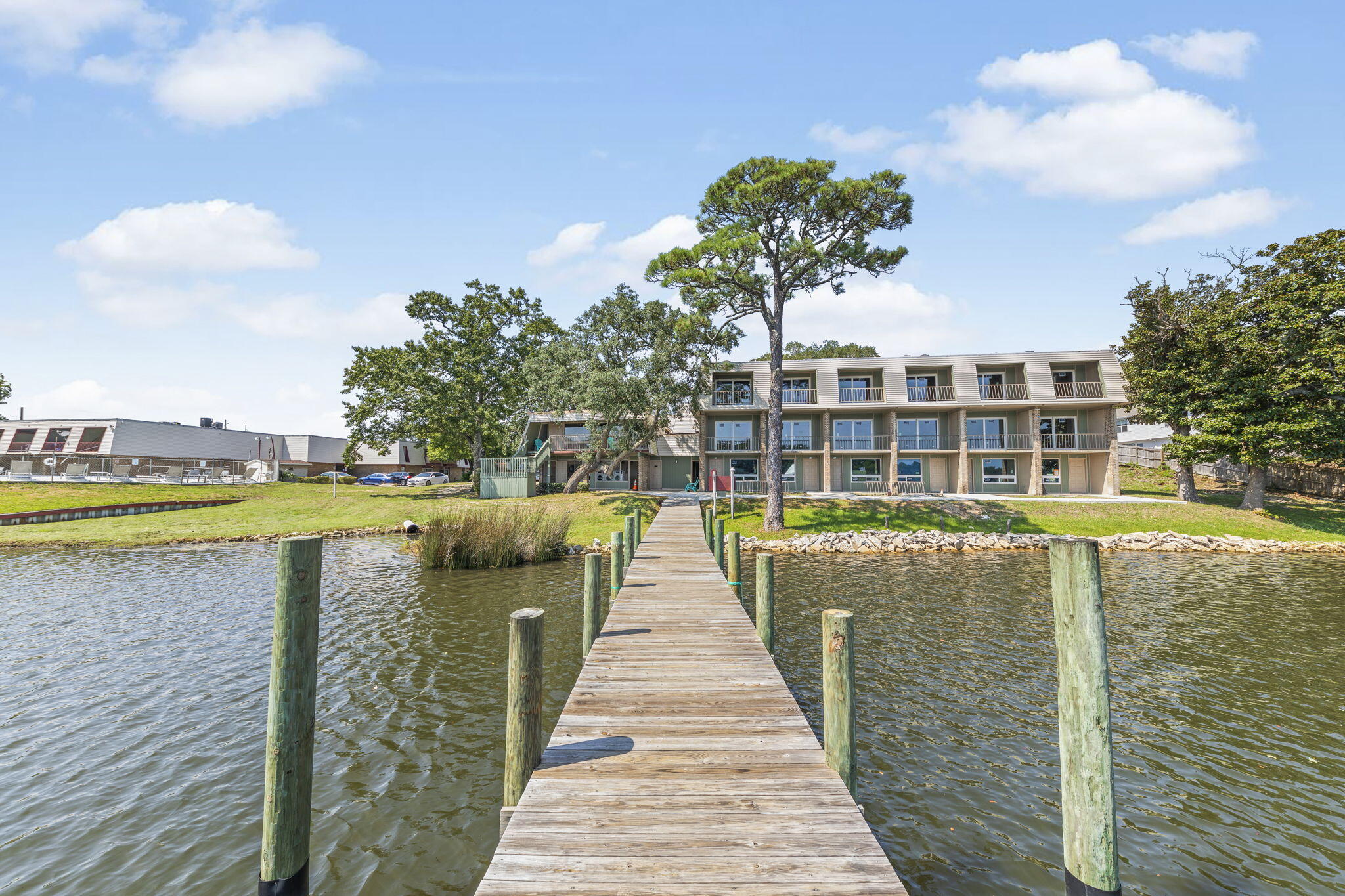 Welcome to your waterfront oasis on the stunning Cinco Bayou! This charming condo offers a unique opportunity to experience the best of bayside living, complete with exclusive access to a community dock and a peaceful fishing area, perfect for relaxing afternoons on the water.This lovely second-story unit features two generously sized bedrooms, offering plenty of space to unwind and make yourself at home. With a recently replaced HVAC system in 2024, you can enjoy year-round comfort and energy efficiency. Take advantage of the sparkling swimming pool for a refreshing dip, enjoy some time on the tennis courts, or make use of the convenient on-site laundry room.Perfectly located near military bases, top-rated medical facilities, bustling shopping areas, and a variety of fantastic dining options, this condo is ideal for anyone seeking a vibrant yet tranquil lifestyle. Whether you're looking to invest or find a fabulous rental property, this delightful condo on Cinco Bayou is a must-see!