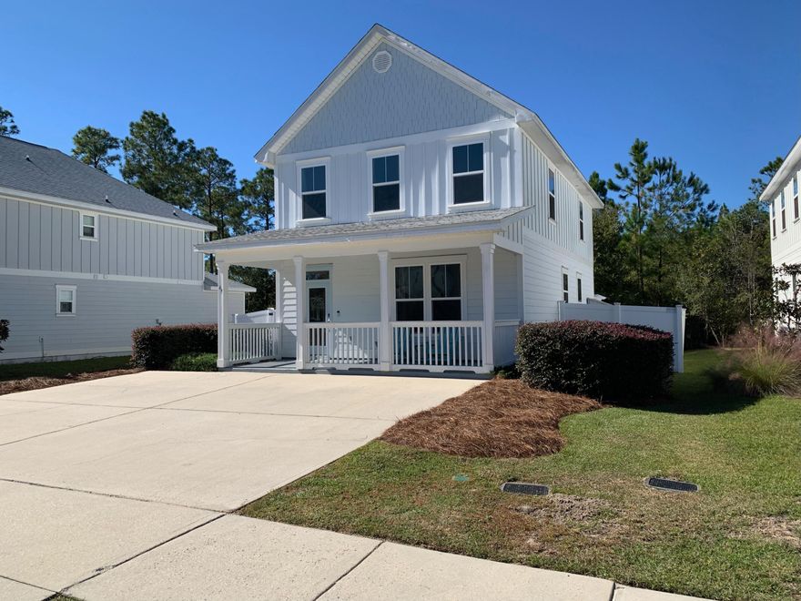 Welcome to the popular community of Audubon Point that is nestled between  the Point Washington Forest.  Down the street from Eden Gardens State Park and Public boat ramp to lauch your boat, jet ski, kayak or paddle board onto Tucker Bayou.  Enjoy the quietness of Point Washington yet you are only 3 miles from the beaches of 30A.   This 4 Bedroom 2.5 bath home is perfectly located on a quiet cal de sac.  Inside you will find 9 foot ceilings and tall windows in the open concept main floor.  Kitchen has a large island, granite counters and glass backsplash.  Main level has gray wood look tile throughout and all updated lighting.  Bonus room on the first level can be used as an office, guest bedroom or playroom.