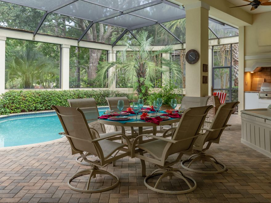 A ''SHORT SALE'' in Burnt Pine!!!Short Sales at this time are so rare and one this beautiful and in Burnt Pine is really amazing! This fabulous 4 bedroom 4 bath home has views of the lake and pool from almost every room. An open floor plan makes for great flow between living areas and a spacious feeling when you enter the home. The master bedroom is spacious and opens onto the pool deck. It also has a large master bath with a separate shower and double vanities. Each of the other bedrooms has a bath and one can also serve as a pool bath. The kitchen has been upgraded with granite counter tops and custom cabinets. The pool area is covered and large enough for lots of entertaining. Please call to show the home and your buyers will be happy that you did.