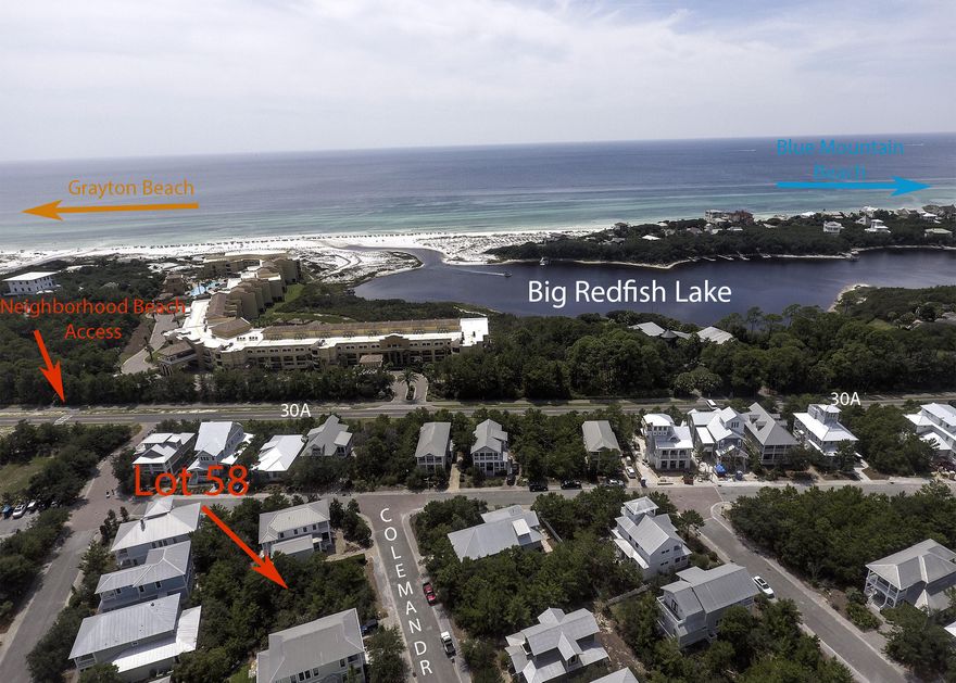 BEST VACANT LAND DEAL IN THE PRESERVE AT GRAYTON BEACH! This gated 30a community boasts 2 pools, double tennis courts with pickle ball lines, clubhouse, deeded private beach access and onsite fiber-optics. Adjacent to Preserve Place Town Center which houses professional offices including physicians! Nestled in between the State Forest and 30a with Grayton Beach State Park to the east and Blue Mountain Beach to the west. Tap Fees have been paid. Buy now, Build later. Design and build your forever home, second home or rental investment. The Preserve makes building easy with a list of builders and design groups already prepared and ready for you! Wooded lot so you can clear and retain natural growth to your desire. Note the beautiful community homes in the attached photos! Videos coming soon.