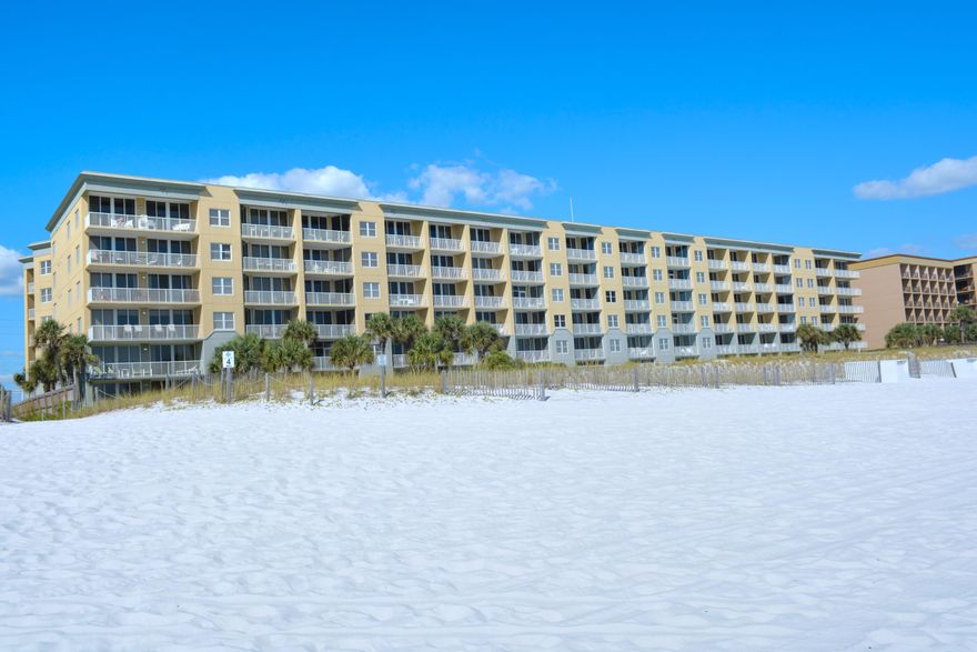 Experience Amazing Views from this Beautiful Beachfront Condo at Waters Edge. Sold fully furnished, this unit is a fantastic rental and is turnkey. These large 1 bedroom, with BUNKS in the hallway are large enough to sleep the whole family. The pull out sofa provides additional sleeping and the two full bathrooms are more than adequate. Waters Edge is one of Okaloosa Island's most prominent condo complexes. Every owner has covered parking and the beach is absolutely gorgeous. Call today for your exclusive showing.