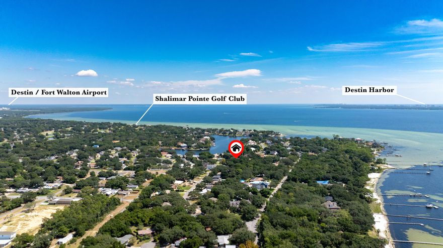 Welcome to Lake Pointe living at 2809 Lee Trevino Court, where convenience, comfort, and coastal proximity come together. Nestled on a quiet cul-de-sac in one of the area's most desirable neighborhoods, this home places you just minutes from Eglin AFB, great schools, everyday shopping, and the sugar-white beaches of the Emerald Coast with the perfect balance of calm and connection. The heavy lifting has already been done. Enjoy peace of mind with a new HVAC system (2022), updated LVP flooring, and a thick, Zoysia-sodded lawn that keeps curb appeal strong year-round. Thoughtful extras like a smart sprinkler system, epoxy-coated garage floor, generous storage, and fiber-optic internet through Live Oak add modern convenience where it matters most. Inside, this single-story, 4-bedroom, 2.5-bath layout is designed to live easy and entertain effortlessly. Vaulted ceilings and natural light set the tone in the main living area, anchored by a cozy gas fireplace. The sunroom steals the show an ideal flex space for a home office, yoga room, play space, or your next creative retreat. The kitchen checks every box with a gas range, center island with storage, double pantries, eat-in dining, and a built-in desk because real life needs real functionality. The primary suite feels like a private getaway, featuring a trey ceiling, oversized walk-in closet, double vanity, jet tub, and glass walk-in shower. Out back, a fully fenced yard and open patio create the perfect setting for grilling, relaxing, or letting pets roam freely all backed by easy, low-maintenance landscaping. Stylish, smart, and set in a location that delivers 2809 Lee Trevino Court is the kind of home buyers remember. Come see why Lake Pointe is the place to be.