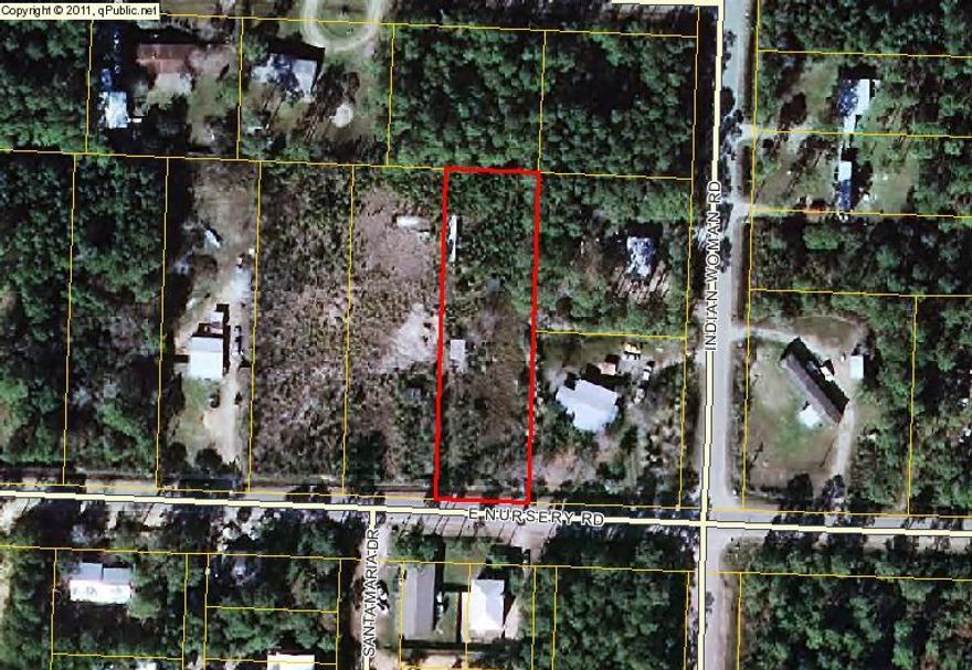 THIS PROPERTY IS ON A PAVED ROAD, HIGH & DRY AND HAS BEEN CLEARED FOR YOU TO BUILD YOUR NEW HOME.COMMUNITY WATER AND SEWER IS AVAILABLE ON NURSERY ROAD FOR EASY CONNECTION.THIS PROPERTY IS A 5 MINUTE DRIVE TO CESSNA LANDING COMMUNITY PARK FOR BOAT LAUNCHING, FAMILY PICNICS AND ENJOYING ALL THE PARKS AMENITIES.