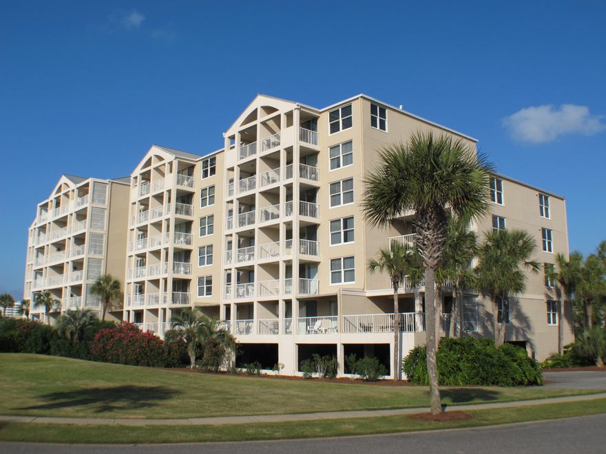 Enjoy spectacular sunsets & views of Destin's East Pass from your oversized balcony. This unit is above the parking garage, so seems like second floor. The large living area with exterior windows is a beautiful, bright, beach retreat. This condo has two bedrooms and two baths. The kitchen has been upgraded with granite counters and stainless appliances. Destin Pointe boasts, two beaches, one Gulf front and one overlooking the jetties with snorkeling. There are two dunes lakes, shuffle board courts, tennis courts, two pools, and 24 hour security. The current pool in front of the building is getting a total renovation. There is no other community like Destin Pointe.