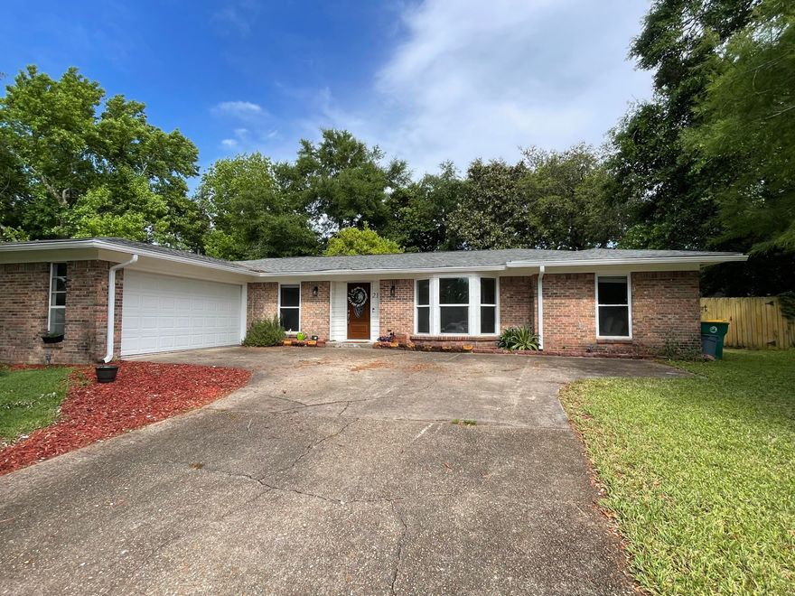 Located in the heart of Fort Walton Beach, this super cute all brick 3bedroom 2bath 2000+ square foot home is calling your name! Split bedroom design, this home is located in the popular Homewood Subdivision (think Christmas Lights!) and located at the end of the cul-de-sac. Home has dimensional shingled roof that was installed just last year, gutters, privacy fenced back yard and oversized side entry 2 car garage. Inside, tiled floors through most of the home, granite in kitchen and baths and huge fire place. Back yard is large an accommodating. There is plenty of room here to create additional office or bedroom space and still have a formal dining area and breakfast nook. Lots to see and this one want last so call today for your showing!