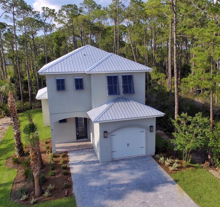 New 4 bedroom home just under 2,300 sq ft. in secure gated subdivision that is walking distance to the gulf. Home is expected to be completed by may 5th. The beautiful community pool, clubhouse, and cobblestone roads make this a truly charming neighborhood. House has beach access to Hollywood gate in Frangista Beach 1st addition.