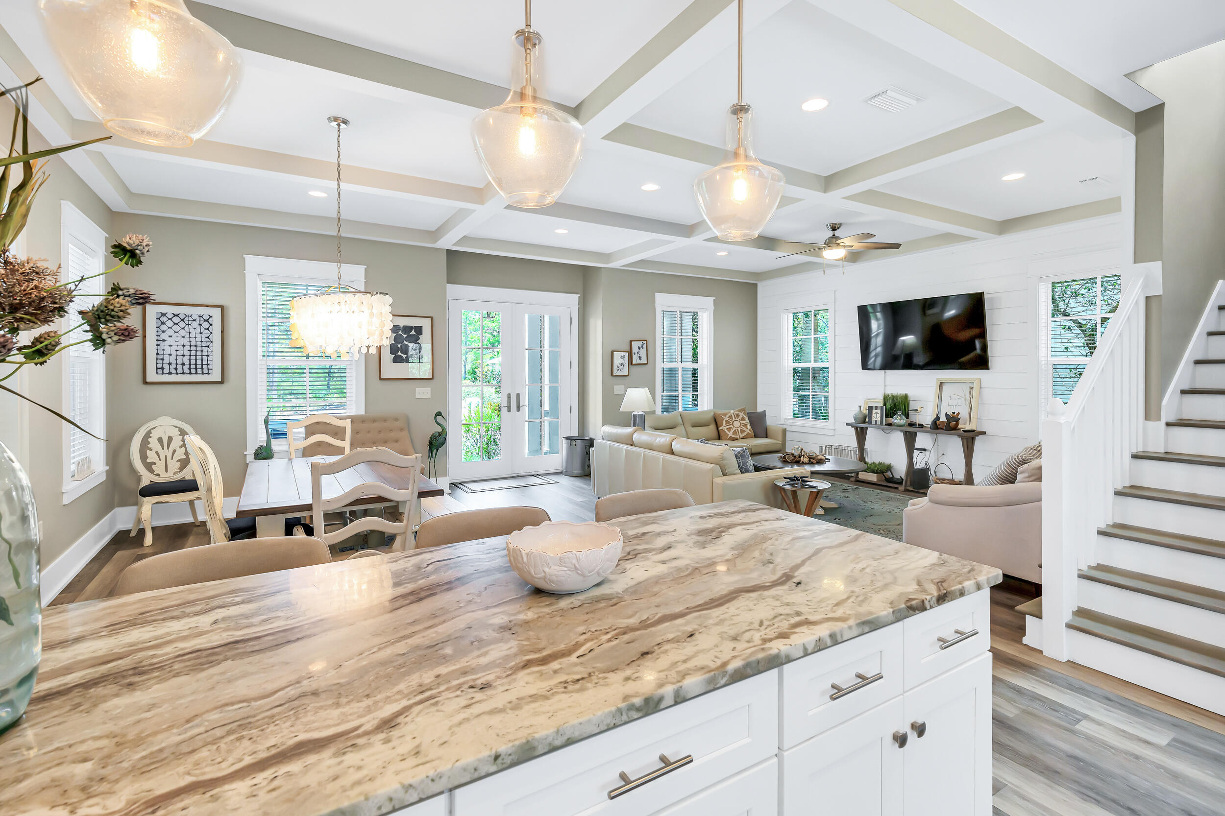 Text Matt186 to 850-238-2883 on day of open houses for neighborhood gate code.Along 30A in the beach community of Lakeside at Blue Mountain Beach sits a Coastal Craftsman Cottage built by Rodney Bolton that's sure to please anyone seeking to make their beach cottage dream a reality. Attention to details include capiz lights, coffered ceilings, shaker style cabinets, and detailed tub and shower surrounds. Tastefully decorated, this coastal charmer is being sold furnished. A large covered porch off the kitchen and lots of outdoor space create a perfect area for entertaining. This home would make a great permanent residence, second home, or investment property.