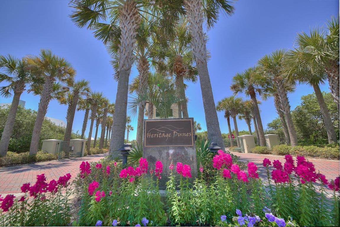 Location is everything! Build your dream home on this substantial lot located in the prestigious & Gulf front development of ''Heritage Dunes''. This private gated community is located in the heart of Seagrove Beach and offers access to all that is great about this awesome seaside village. Potential Gulf views from Lot 29. Owner is motivated. Bring offers.