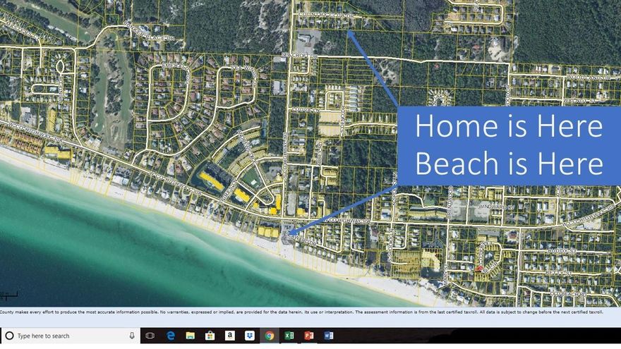 Move in ready 2 bed with a bonus room, 2 bath manufactured home in an incredible location with easy access to the bike path and beach, on a high, flat 1/4 acre lot with a variety of mature trees. Public water, sewer, electric (200 amp service), cable available. Large decks in front and back. No HOA and only county land use restrictions. Recently renovated with new range, flooring, paint, updated baths and more. Frig included along with some furnishings (excluding antique table in front room). Otherwise sold As-Is with right to inspect.